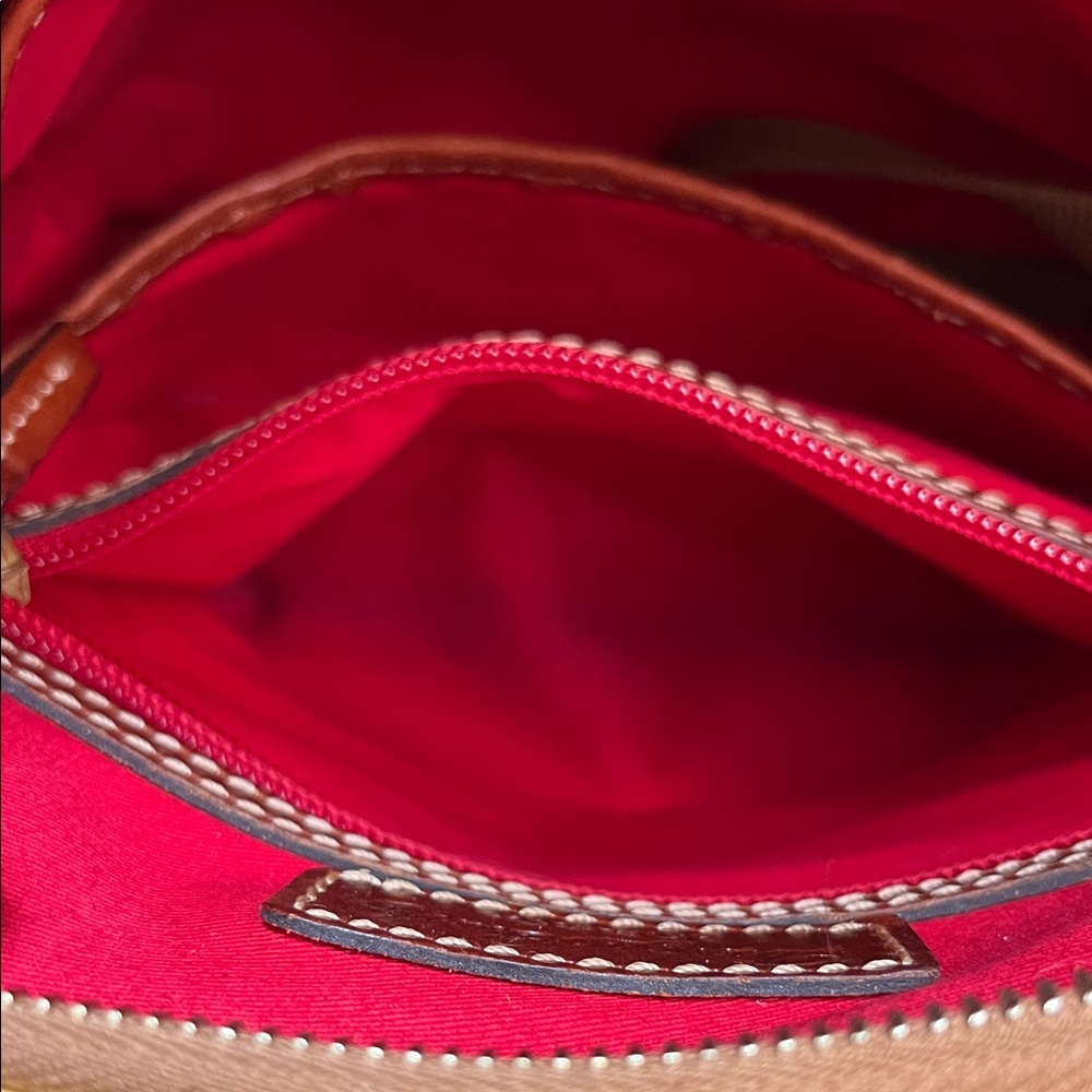 Dooney & Bourke Yellow and Brown Leather Crossbody - Picture 13 of 15